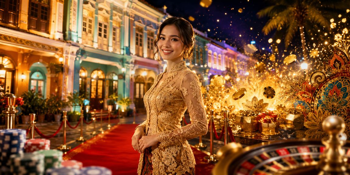 Wanita berpakaian kebaya dari Penang bermain pertaruhan dalam talian di 88gasia Malaysia